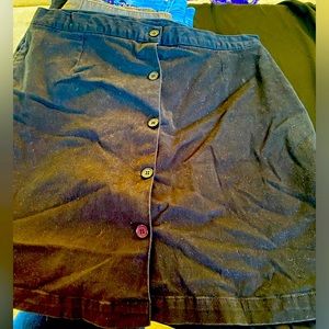 Black, Cotton, Button down, tennis/golf skort